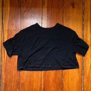 Divided Black Women's Crop Top